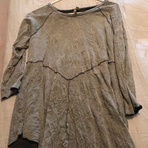 Comfy crinkle cotton tunic